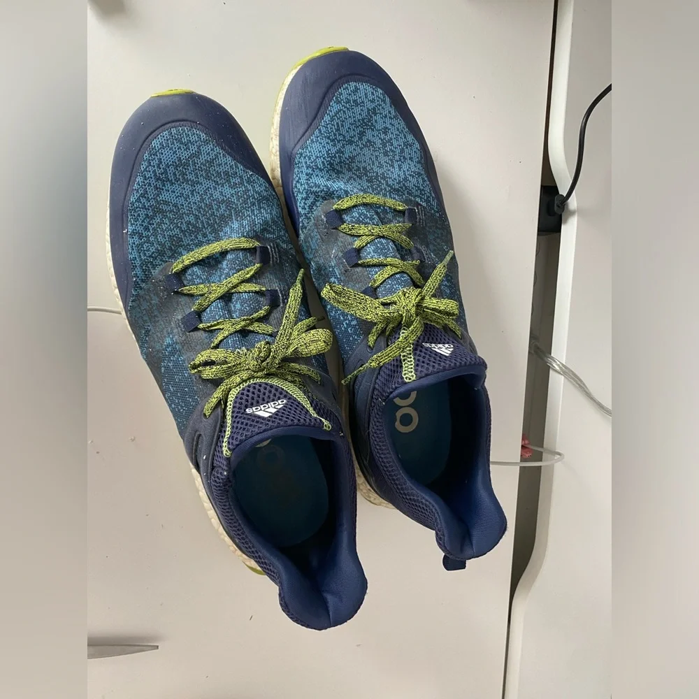 adidas Blue and Green Athletic Shoes - Picture 3 of 5